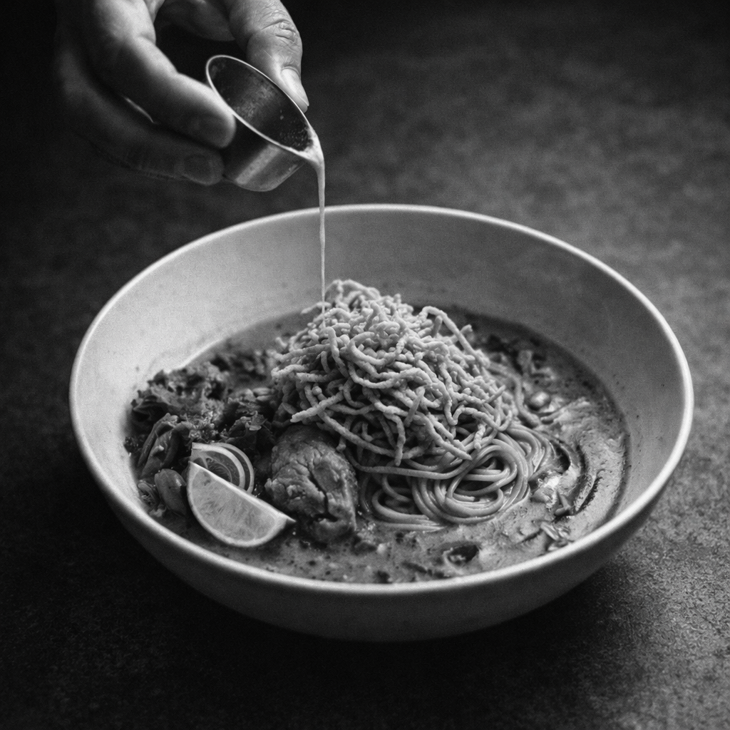 Fresh food preparation at Baan Ton Mai jungle cafe in Krabi