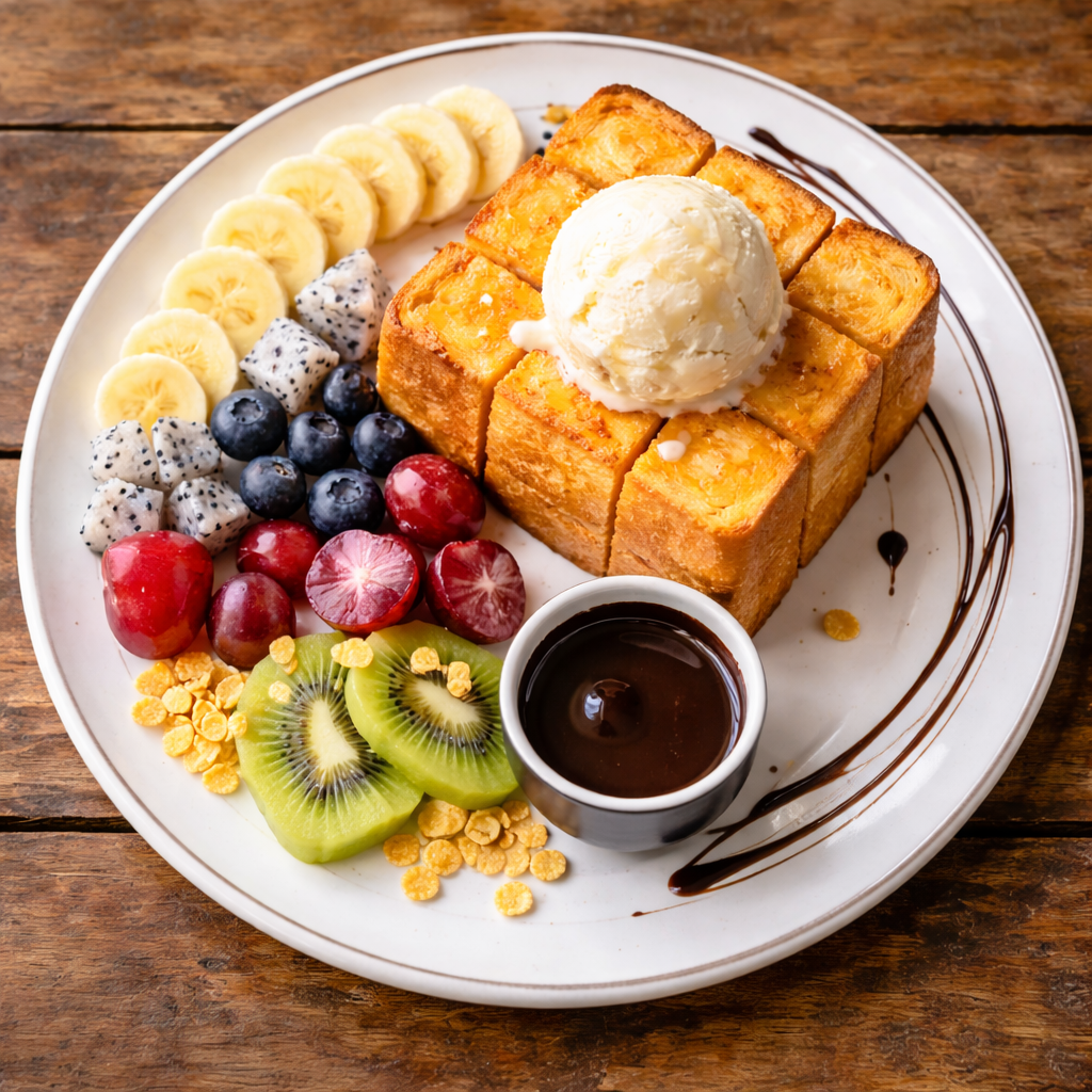 Specialty coffee and homemade cake at the jungle cafe